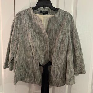Talbots Black/White Dress Jacket - Size 14WP
